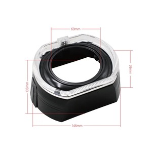 Lentille LED rectangulaire BM30 3,0 pouces en PC, matériau IP65, installation par clic, structure concave convexe pour éclairage automobile - Product Image 1