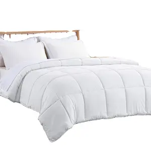 Edredon de duvet leve, edredon para baixo, edredon reversível, microfibra