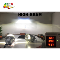 Nouvel objectif de projecteur bi-LED laser double P10 2,5 pouces pour feux de route et feux de croisement de voiture, pour système d'éclairage LED automobile