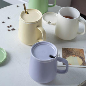 Taza de Cerámica Nórdica de 401-500 ml, Acabado Mate, Color Sólido, Tazas para Café - Product Image 5