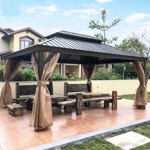 Pavillon de jardin avec structure en acier pour cérémonie de mariage en plein air, parc, hôtel, complexe hôtelier et projets de décoration paysagère - Product Image 2