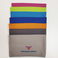 Serviette de sport en microfibre à séchage rapide, logo personnalisé imprimé, 400 g/m², nylon polyester, pour la maison, la plage, le yoga en extérieur, style uni