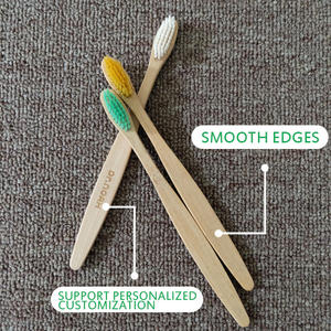Biologisch abbaubare natürliche Einweg-benutzer definierte Logo Mundpflege cepillo de dientes Adult <span class=keywords><strong>Bulk</strong></span> Holz Großhandel Bambus Zahnbürste - Product Image 2