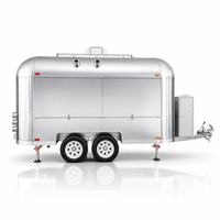 Nouvelle remorque alimentaire mobile, camion de restauration pour hot-dogs, pizzas, café, glaces, chariot alimentaire avec cuisine complète, camping-car
