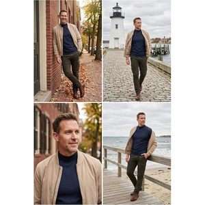 Custom <b>Mens</b> Mock <b>Turtleneck</b> Long Sleeve Thermal Base Layer <b>Top</b> Slim Fit Breathable Polyester Undershirt - Product Image 4