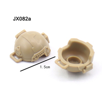 En gros, Mini-accessoires et équipement miniature en plastique pour figurines : Béret, Casquette de patrouille, Chapeau Boonie, Casquette de cadet, Blocs de construction et Briques de construction