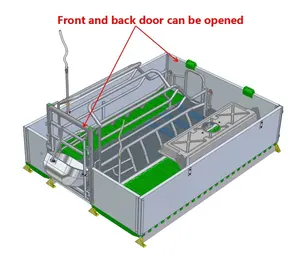 Fabriek Hot Dip Gegalvaniseerd Lage Prijs Goedkope Kweek Krat Voor Varken Zeug Varkens