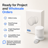 Sensor de Movimiento Inalámbrico 5 en 1 FP310 MmWave/PIR |   Soporte de Succión con Batería Compatible con HomeKit, Alexa y Google Home