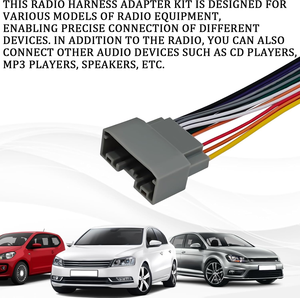 ओम फैक्टरी निर्माता ऑटोमोटिव स्टीरियो ऑडियो कनवर्टर 16-पिन तार का उपयोग शुद्ध तांबे के कंडक्टर pvc आइसो9001/ts16949 छेड़छाड़ - Product Image 4