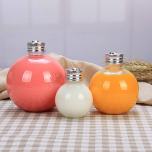 50ml, 100ml, 150ml, 200ml plastic PET ring-top round ball-shaped bottles, light bulbs bottles, Christmas decoration bottles - Product Image 6