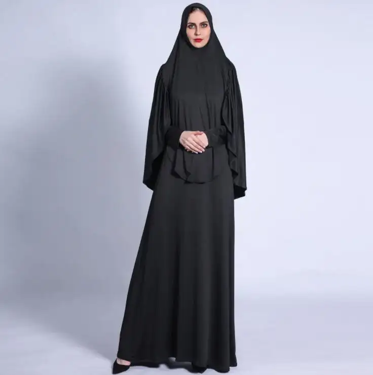 Vestido musulmán turco de Dubái, ropa islámica, moda modesta, hiyab musulmán para mujer, vestido de dos piezas Abaya para hombres y adultos, Color sólido 2023