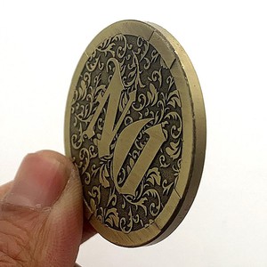 Moneda Conmemorativa Personalizada al por Mayor, Grabado 3D, Impresión UV, Ecológica, Color Personalizado, Estilo Antiguo, Bañada en <span class=keywords><strong>Oro</strong></span> - Product Image 5