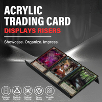 Support de présentation de cartes en acrylique noir de haute qualité, support pour cartes, pour la vente au détail, la merchandising en boutique, la présentation sur comptoir