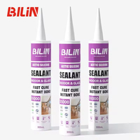 Prix usine – Mastic silicone structurel à base d'acétate transparent/noir/blanc pour la construction générale, le travail du bois et l'emballage