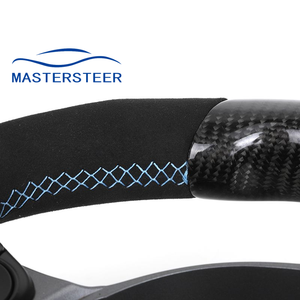 FR Custom Gr Stijl Half Alcantara Fibra de carbono Stuur Voor Toyota Gr 86 Gr86 Zn6 <span class=keywords><strong>Gt86</strong></span> Subaru Brz Zc6 Frs <span class=keywords><strong>Yaris</strong></span> - Product Image 6