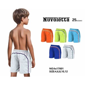 Pantaloncini da bagno HDJ per ragazzi 4 6 8 10 12 ad asciugatura rapida, tinta unita, sportivi, tipo boardshorts - Product Image 3