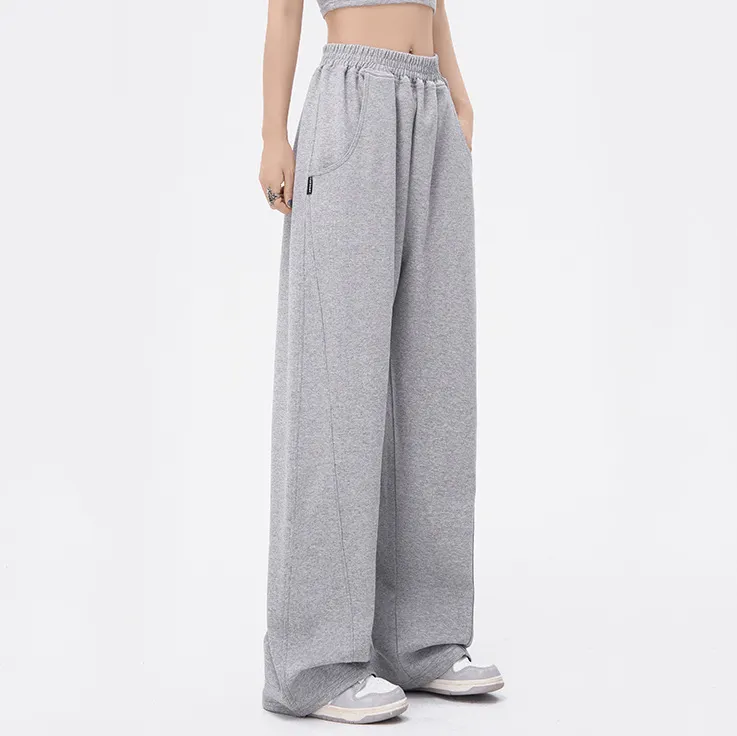 Kustom celana panjang wanita panas longgar pas nyaman ringan elastis tari Jazz Sweatpants