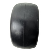 Roue en mousse PU anti-crevaison 13x5.00-6 avec jante en acier noire, pneu plein lisse pour chariot de golf et tondeuse à gazon