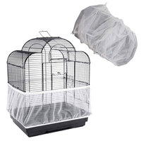 Cage à oiseaux couverture filet structuré maille cache-poussière pour perroquet Cages anti-dispersion accessoires de protection des aliments