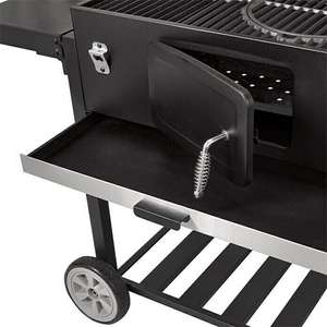 Parrilla de Carbón Metálica para Exteriores con Carrito, sin Humo, de Hierro Pintado Negro, Venta al por Mayor - Product Image 2