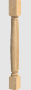 2023 Pilares y Balaustres de Madera Maciza, Columnas Grandes de Madera Tallada Decorativa, Postes de Escalera Romanos de Madera, Completos o de Medio Perímetro, para Escaleras de Lujo - Product Image 4