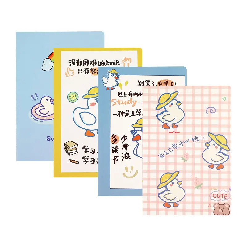 Cuadernos escolares de dibujos animados con logotipo personalizado libro de notas de composición de estudiante lindo libro diario para hacer ejercicio y escribir niñas