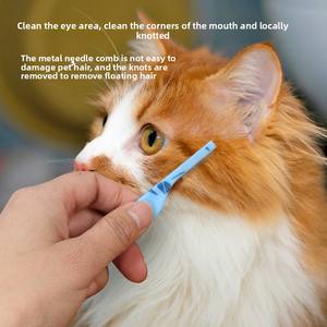 Venta al por mayor de peines faciales de plástico para perros y <span class=keywords><strong>gatos</strong></span> suministros para mascotas para limpiar y acicalar el peine antipulgas - Product Image 1