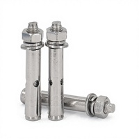 Boulons d'ancrage muraux étendus en acier inoxydable 304/316, résistants à la corrosion, norme métrique, M8-M10