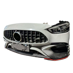 Kit carrosserie PP pour <span class=keywords><strong>Mercedes</strong></span>-Benz W205/W206 Classe <span class=keywords><strong>C</strong></span> C63, pare-chocs avant, capot moteur, garde-boue, phares - Product Image 2