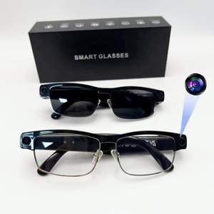 Occhiali intelligenti con fotocamera <span class=keywords><strong>e</strong></span> Bluetooth wireless da uomo, 8MP pixel, montatura in metallo, occhiali intelligenti multifunzionali con IA da uomo - Product Image 1