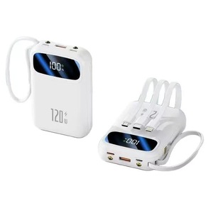 พาวเวอร์แบงค์พกพา 120W พร้อมสายชาร์จในตัว ชาร์จเร็วพิเศษ ได้รับการรับรองมาตรฐาน 3C ใช้ได้บนเครื่องบิน - Product Image 5