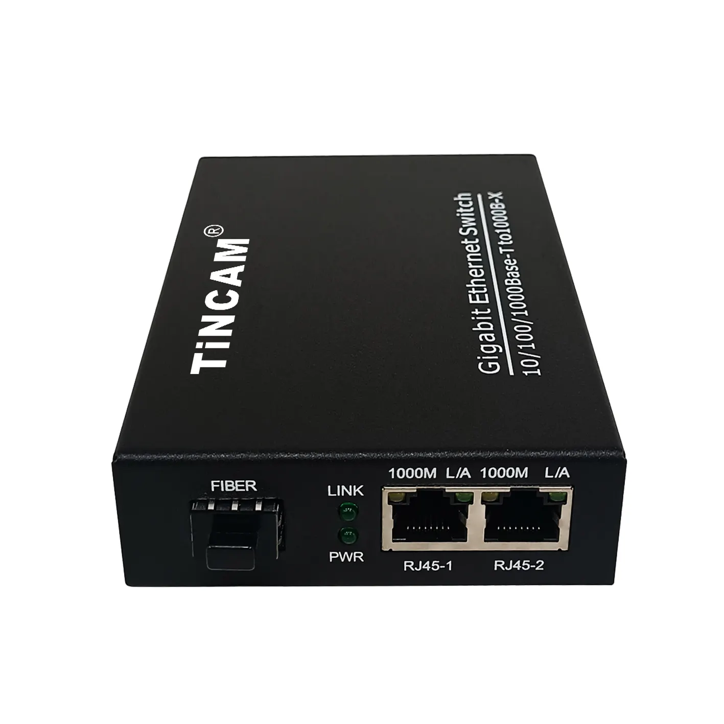 Tincam Gigabit Media Converter 10/100/1000Mbps Ethernet Media Converter 1 * Rj 45 + 1 * Sfp Fiber Port Sfp Bidi 20Km Voorraad!