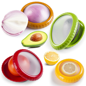 Boîte de rangement pour fruits et légumes en silicone + ABS, personnalisable avec logo, durable, marque OEM, prête à être expédiée, outil de cuisine - Product Image 1