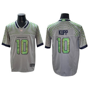 批发2025 2026新比赛美式橄榄球球衣 #10 KUPP #80 LARGENT刺绣缝制衬衫 - Product Image 4