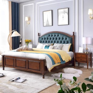 <span class=keywords><strong>Lit</strong></span> double en <span class=keywords><strong>bois</strong></span> de style rustique européen, meubles de chambre à coucher, <span class=keywords><strong>lit</strong></span> plateforme en <span class=keywords><strong>bois</strong></span> de chêne massif - Product Image 1