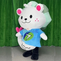 Costume de mascotte gonflable personnalisé en forme de lion de mer, costume de mascotte de phoque de dessin animé en peluche pour la promotion d'événements