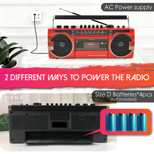 Portátil Home Audio Premiere Cassette Recorder Mp3 Players Am/Fm Cd Boombox Radio con ranura Usb Sd - Product Image 5