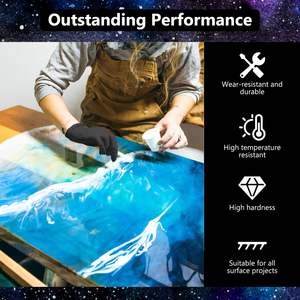 อีพ็อกซี่เรซิ่นใส ชุดอีพ็อกซี่เรซิ่นใส ไม่เหลือง ไม่มีฟองอากาศ เรซิ่นสำหรับงานศิลปะ งานฝีมือ ทำเครื่องประดับ งานไม้ - Product Image 5