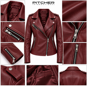 Proveedor al por Mayor de Chaquetas de Cuero para Mujer para Colecciones de Boutiques en EE. UU., Chaquetas de Cuero Cortas Estilo Moto para Mujer, Personalizadas OEM - Product Image 6