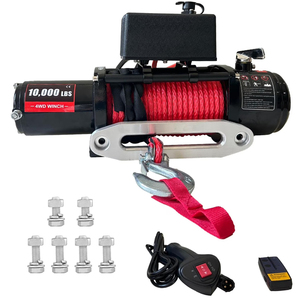 รอกไฟฟ้าสำหรับงานหนัก 12V 24V ความจุ 12000-20000 ปอนด์ สำหรับรถขับเคลื่อน 4 ล้อ <span class=keywords><strong>ATV</strong></span>/UTV สายสลิงเหล็ก พร้อมรีโมทคอนโทรล ความสูงในการยก 25 เมตร - Product Image 6