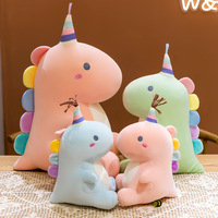 Nouvelle Peluche Dinosaure Créative en Gros - Grand Doudou Dinosaure Coussin de Sommeil