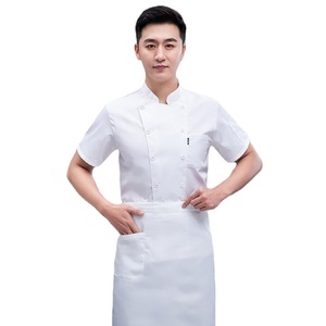 Abrigo de pizza de diseño moderno personalizado fabricante profesional ligero Hotel restaurante Bar algodón cocina <span class=keywords><strong>Chef</strong></span> chaqueta uniforme - Product Image 4