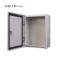 Boîtier de distribution électrique extérieur en acier inoxydable thermolaqué étanche IP66 pour compteur et contrôle
