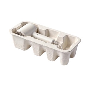 Bandeja Rectangular Biodegradable de Pulpa de Caña de Azúcar para Secador de Pelo, Embalaje Protector Ecológico, Forro para Bolsa de Trabajo - Product Image 3