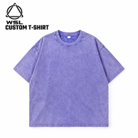T-shirt vintage en coton 100% surdimensionné et lourd, lavé à l'acide, pour un usage décontracté unisexe
