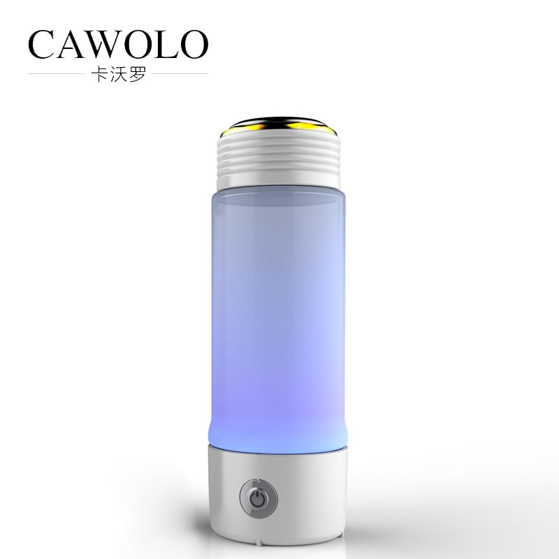 Portable travel hydrogen inhalation alkaline hydrogen water bottle ionizer