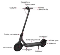 Trottinette électrique Citycoco M365 Pro pour adultes, pliable, mini longboard, deux roues, en alliage d'aluminium