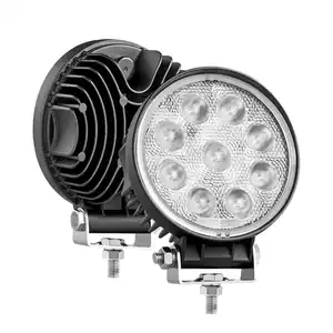 E-mark 12 Volt Automotive LED Work Light with Waterproof Breather Super Bright for Tractors Car Boat Offroad Trucks Lights 24V