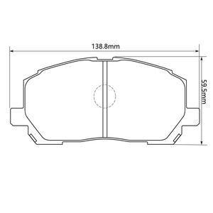 Pastillas de freno delanteras de cerámica Premium 04465-48030 para Faw & <span class=keywords><strong>Chrysler</strong></span> Geo Car Model 2001-2007, Toyota para Highlander Fit - Product Image 6