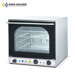 <span class=keywords><strong>Four</strong></span> à convection <span class=keywords><strong>électrique</strong></span> commercial de comptoir pour la cuisson du pain et des pizzas - Acier inoxydable, 4 plateaux - Product Image 1